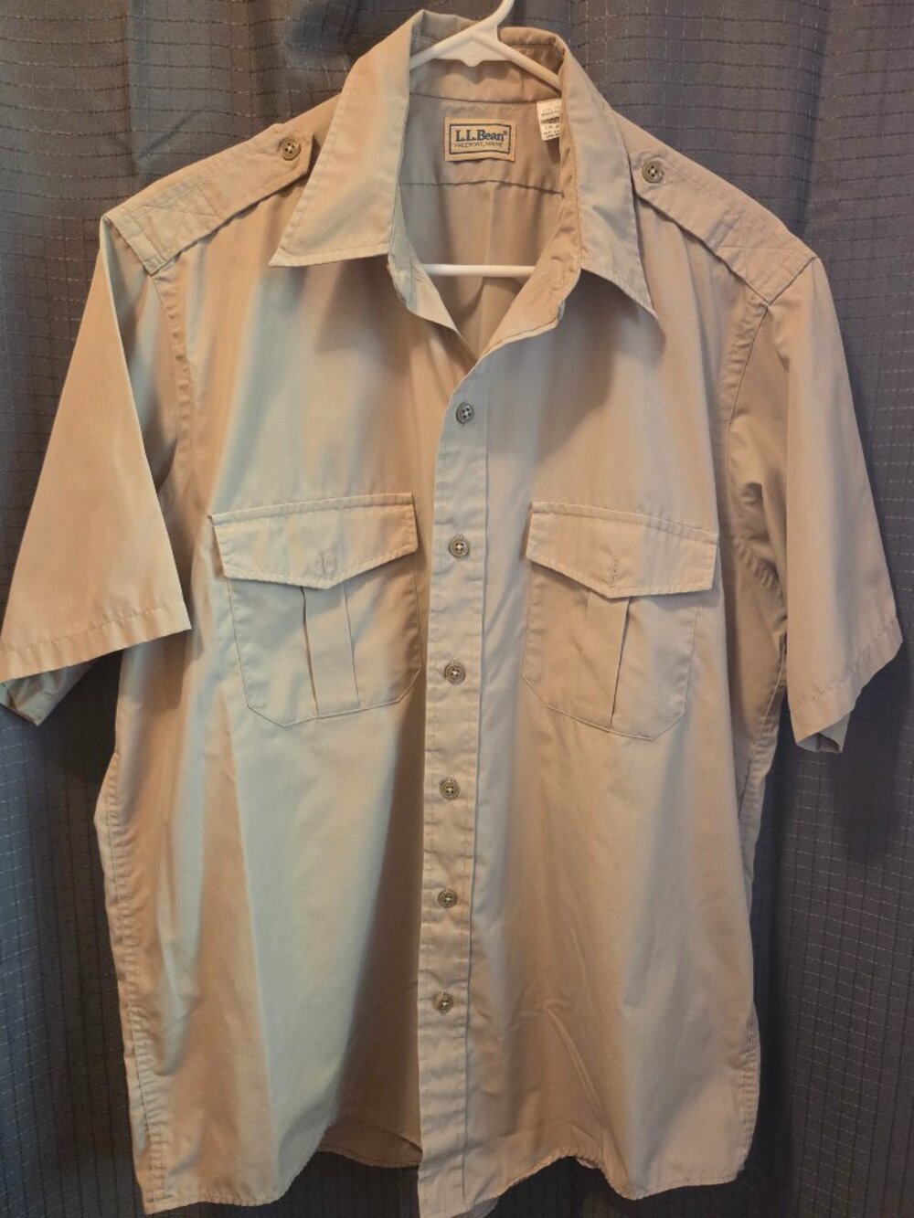 Men's L.L. Bean Short-Sleeve Utility Button-Down Shirt
